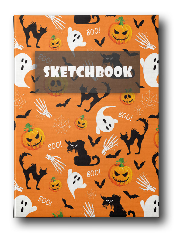 Sketch Book: Halloween Themed Personalized Artist Sketchbook For Drawing  and Creative Doodling (Paperback)