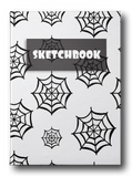 Halloween Notebook With Dark and White Cover
