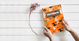 Halloween Pumpkin Blank Sketchbook With Orange Cover