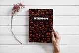 Scary Halloween Pumpkin Faces Notebook