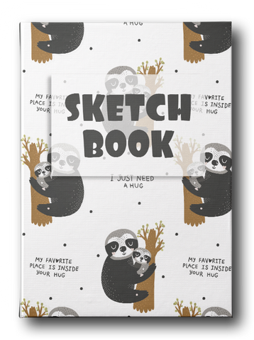 Cute Sloth Notebook for Sketching