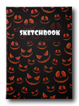 Scary Halloween Pumpkin Faces Notebook