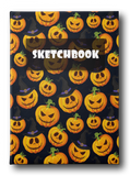 Halloween Orange Pumpkins Sketch Pad