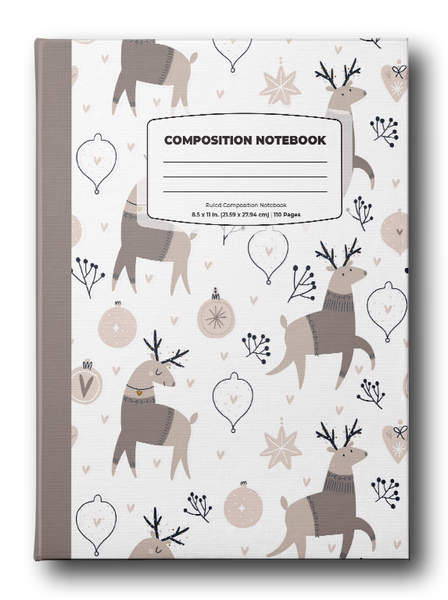 Happy Holidays Notebook: Cute Aesthetic Designs College Ruled Small Lined  Composition Journal Present, 120 Pages, 6x9, Soft Paper - Bulk Holiday Gift