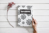 Halloween Notebook With Dark and White Cover